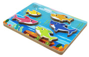 Pinkfong Baby Shark Chunky Wood Sound Puzzle - Plays Baby Shark Song