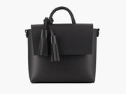 Handmade Leather Black Handbag